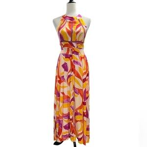 Nwt Abel The Label ATL Maxi Tie Back Rayon